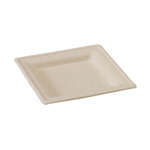 PacknWood 210APU2626ABR, 10.2x10.2x0.75-Inch Square Brown Sugarcane Plate, 250/CS (Discontinued)