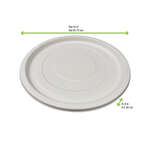 PacknWood 210APUC455, 18-Inch Dia White Round Sugarcane Platter, 24/CS