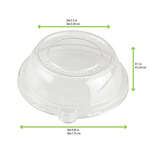 PacknWood 210APUL8, Clear PET Dome Lid for 210APU75 & 210GPU140, 3000/CS