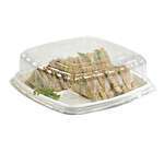 PacknWood 210APUS318, 11.8x11.8x1-Inch Square White Sugarcane Platter, 24/CS