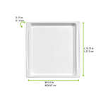 PacknWood 210APUTRP3, 10.75x10.5x0.75-Inch White Sugarcane Atlas Tray, 200/CS