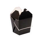 PacknWood 210ASPAIL33N, 32 Oz 4x3.55x4.15-Inch Black Take Out Box with Handle, 450/CS