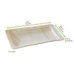 PacknWood 210BBA2416, 10x6.1x1-Inch Rectangular Palm Leaf Plate, 100/CS