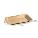 PacknWood 210BBA2818, 11x7.1x0.55-Inch Rectangular Palm Leaf Tray, 100/CS