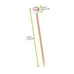 PacknWood 210BBBASB12, 4.8-Inch Bamboo Baseball Skewers, 1000/CS