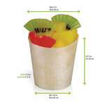 PacknWood 210BBCUP62, 3.75 Oz Mini Wooden Cup, 250/CS