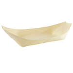 PacknWood 210BBOIS22, 12 Oz Large Wooden Boat, Beige, 500/CS