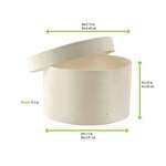 PacknWood 210BBOITE66, 3 Oz Round Wooden Box with Lid, 100/CS