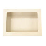 PacknWood 210BBOXATLASF, 14.85x10.5x2.2-Inch Atlas Wooden Lunch Box with Window Lid, 16/CS