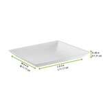 PacknWood 210BCHIC1111, 4.4x4.4x0.48-Inch "Bio n Chic" White Sugarcane Plate, 100/CS