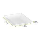 PacknWood 210BCHIC99, 3.5x3.5x0.45-Inch "Bio n Chic" Mini White Sugarcane Plate, 100/CS