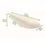 PacknWood 210BCHICDROP, 0.5 Oz "Bio n Chic" Drop Shaped White Sugarcane Dish, 300/CS (Discontinued)