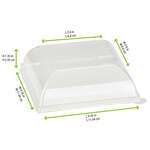 PacknWood 210BCHICL1212, Clear PET Lid for 210BCHIC1111, 100/CS