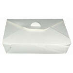 PacknWood 210BIO202, 8.5x6.15x1.85-Inch White Meal Take-Out Box, 200/CS