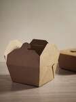 PacknWood 210BIOKMINI, 4.65x3.8x1.35-Inch Mini Kraft Take-Out Meal Box, 500/CS