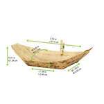 PacknWood 210BJQ9, 3.6x2.05-Inch 1.5 Oz Bamboo Leaf Boat, 2000/CS