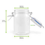 PacknWood 210BOKA200, 8 Oz Mini Glass Seal Jars, 24/CS