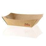 PacknWood 210BQKEAT5, 27 Oz Kraft Paper Rectangular Boat, Brown, 500/CS
