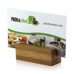 PacknWood 210BSIGN22, 2.2x0.78x0.78-Inch Bamboo Square Cardholder, 100/CS