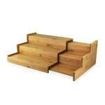 PacknWood 210ВЅLIDE1, 10.5x9.1x4.7-Inch 3 Level Sliding Bamboo Tray, 2/CS