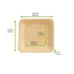 PacknWood 210BVNER35SQ, 3.35x3.35x0.2-Inch Bamboo Veneer Square Plate, 100/CS