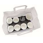 PacknWood 210CABTR, 9.5x12.5x8.9-Inch White Paper Carrier Bag, 250/CS