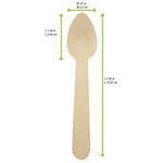 PacknWood 210CCB11, 4.28-Inch Unwrapped Mini Wooden Spoon, 3000/CS