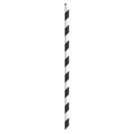 PacknWood 210CHP14BLKWT, 5.7x0.23-Inch Black & White Striped Cocktail Paper Straws - Wrapped, 3000/CS