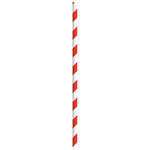 PacknWood 210CHP19R, 8.3-inch Red Striped Paper Straws Unwrapped, 3000/CS