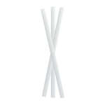 PacknWood 210CHP8WHW, 7.75-Inch Solid White Smoothie Paper Straws - Wrapped, 3000/CS