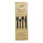 PacknWood 210COUVB5K, 6-inch Wooden Cutlery Kit (Knife, Fork, Spoon, Mini Spoon, Napkin), 250/CS