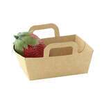 PacknWood 210CPANIER, 2 Oz 3.6x2.8x1.25-Inch Mini Kraft Basket, 500/CS