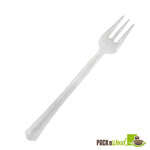 PacknWood 210CV111T, 4.2-inch Mini Clear Luxury Fork, 100/PK