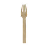 PacknWood 210CVBJN1, 6.7-inch Unwrapped Bamboo Light Fork, 500/CS
