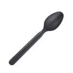PacknWood 210CVPL125, 4.9-Inch Unwrapped Corn Black Spoon, 2000/CS