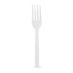 PacknWood 210CVPL611W, 5.85-Inch Unwrapped Corn White Fork, 1000/CS