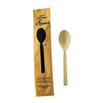 PacknWood 210CVPL633BBW, 7.5-Inch Individually Wrapped Bamboo Fiber Spoon, 500/CS