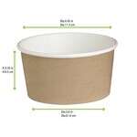 PacknWood 210DELIPOC20, 20 Oz 4.45-Inch Deli Kraft Container, 500/CS (Discontinued)