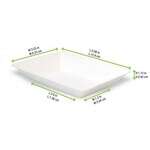 PacknWood 210ECOD140, 5.08x3.25x1.15-Inch Eco-Design White Sugarcane Plate, 800/CS (Discontinued)