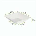 PacknWood 210ECOD1414, 5.15x5.15x1-Inch Eco-Design White Sugarcane Plate, 600/CS