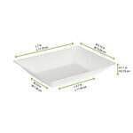 PacknWood 210ECOD1814, 7x5.15x1.1-Inch Eco-Design White Sugarcane Plate, 600/CS