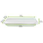 PacknWood 210ECODL2714, 10.25x5.1x1.2-Inch Clear PET Lid for 210ECOD2724, 100/CS