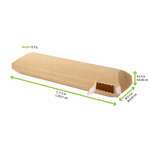 PacknWood 210ETNINI, 11.5x3.4x2.4-Inch Cushion Corrugated Hot Sandwich Box, 450/CS