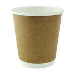 PacknWood 210GCDW8K, 8 Oz Double Wall Kraft Compostable Paper Cup, 500/CS (Discontinued)