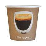PacknWood 210GCRIS41, 4 Oz Ristretto Paper Cup, 3000/CS