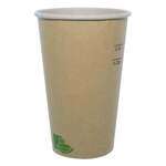 PacknWood 210GCZEN16, 16 Oz Zen Kraft Recyclable Paper Cup, 1000/CS