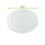 PacknWood 210GKL90L, 3.5-inch Clear PET Flat Lid for 210POC181N & 210POB181 & 210POC320N & 210GPU12, 1000/CS