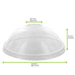 PacknWood 210GKLDZ114, 3-inch Clear PET Dome Lid, 500/CS