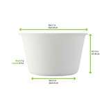 PacknWood 210GPU240, 8.5 Oz White Sugarcane Takeout Bowl, 1000/CS (Discontinued)