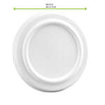 PacknWood 210GPU500L, 4.5-inch White Sugarcane Lid for 210GPU350 & 210GPU500, 500/CS (Discontinued)